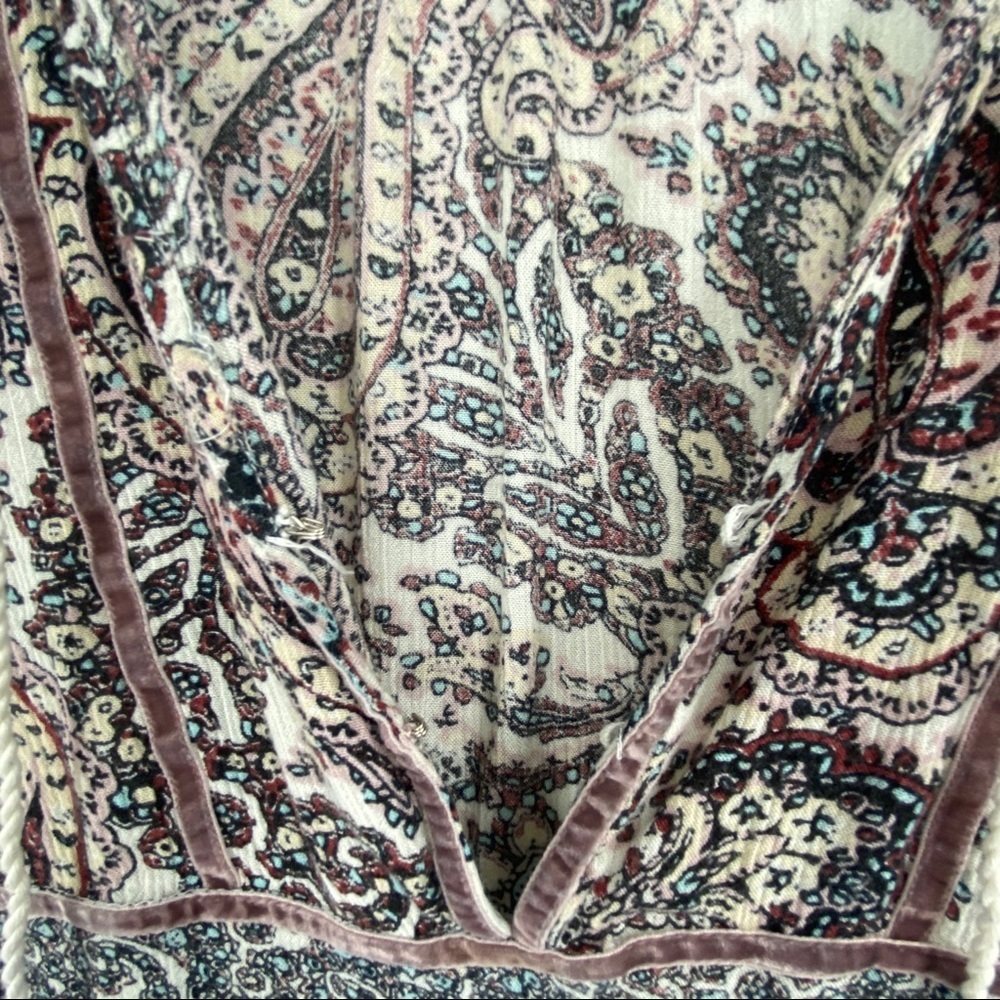 American Eagle Boho Peasant Blouse Sz S.   #A9 - Picture 9 of 11